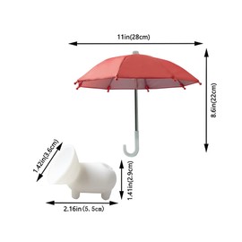 AXLORP Phone Umbrella for Sun - Cell Phone Umbrella Sun Shade Suction Cup Stand, Mobile Phone Holder with Universal Adjustable Anti-reflective Glare Blocking for Outdoor