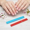 2 Pcs Mini Glass Nail File with Case, 2mm Thickness