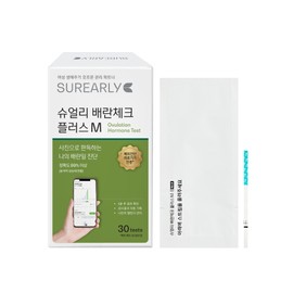 [1+1] Surely Ovulation Check Plus M 30 Pieces+30 Pieces Domestic Ovulation Tester / [1+1] 슈얼리 배란체크 플러스 M 30개입+30개입 국산 배란테스트기