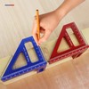 Carpenter Square - Woodworking Square Protractor Aluminum Miter Triangle 3D