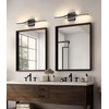 Joossnwell Vanity Light for Bathroom Lighting Fixtures Over Mirror Black