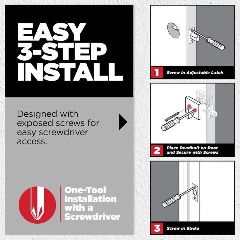 Kwikset 96900-320 Polo Entry Knob and Single Cylinder Deadbolt Combo