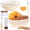 Banneton Bread Proofing Basket, Sourdough Bread Baking Supplies, Round &