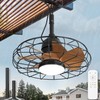 ZMISHIBO Outdoor Ceiling Fans with Lights for Patios, Plug in