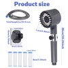 High Pressure Handheld Shower Head Set, Ion Drops Filtered Showerhead