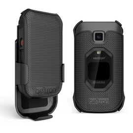 Case with Belt Clip for Kyocera DuraXV Extreme E4810, Extreme+ E4811 (Verizon) Protective Snap On Cover & Rotating Belt Clip Holster Combo (Industrial Strength)
