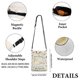 PWHAOO Creative Writer Gift Writer's Scheduler Crossbody Bag Future Author Travel Bag Novelist Gift Writer Appreciation Gift (Writer's Scheduler C)