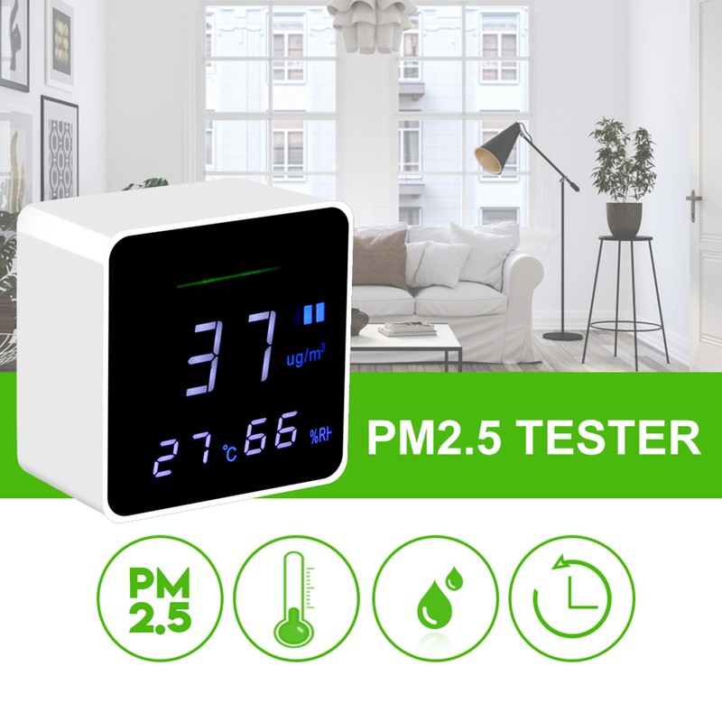 Compact Portable PM2.5 Tester Detector Air Quality Monitor Testing Tool