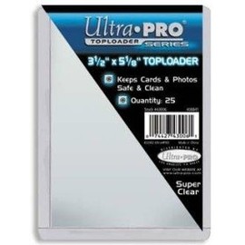 parte superior Loader - 3.5 x 5 1/8 pulgadas transparente (25 por paquete)