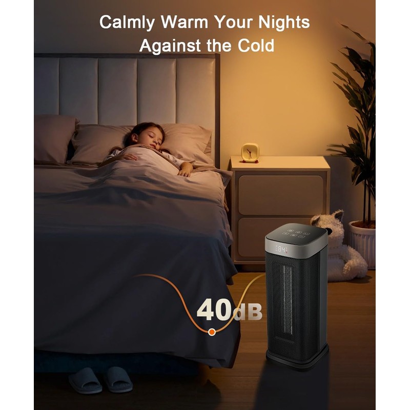 Sunnote Space Heater for Indoor Use, 1500W Electric & Portable