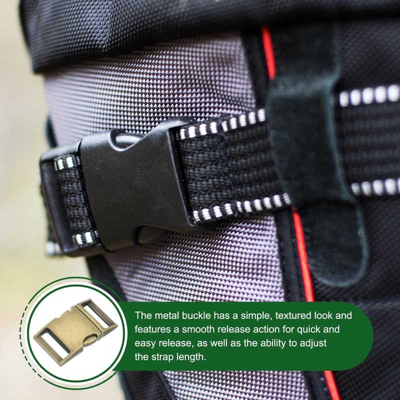 PATIKIL Metal Buckle, 4 Pack Quick Side Release Clips for