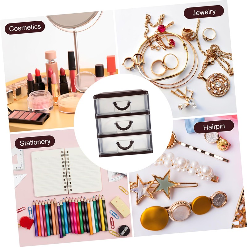 iplusmile Plastic Storage Box Multifunctional Drawer Organizer Storage Case Cosmetic