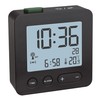 TFA Dostmann 60.2545 Digital Radio-Controlled Alarm Clock, Single, Black