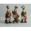 Humorous Duck Figurines - Cleaning Ducks and Funny Captions -