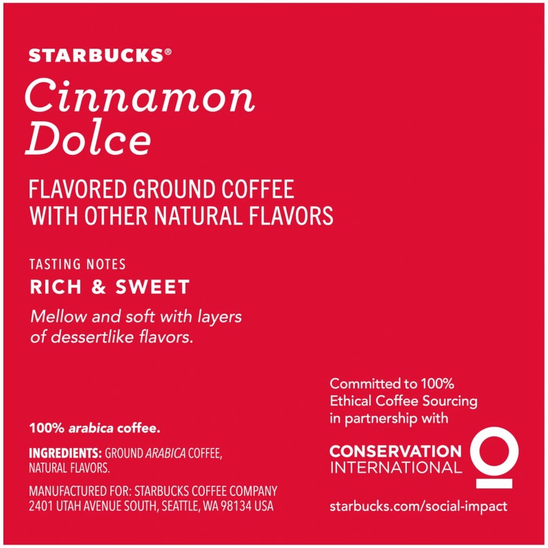 Starbucks Cinnamon Dolce Blonde Roast K Cup Pods 10 Count