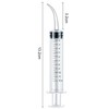Dental Irrigation Syringe with Curved Tip,10Pcs Curved Tip Syringe Dental