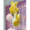 13Pcs Groovy Balloons Retro Hippie Decor/Peace Sign Groovy Hand Balloons