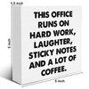 Farmhouse Humor Office Coffee Wooden Box Sign Rustic This office