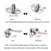 Cabin Hook【2PCS】SUS 304 Stainless Steel Eye Shed Gate Door Latch