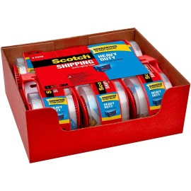 Scotch 18 Scotch Packaging Heavy Duty Tape Mailing Shipping Dispenser 1.88” x 19.4 Yds