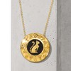 Ross-Simons Black Onyx Cat Medallion Necklace in 18kt Gold Over