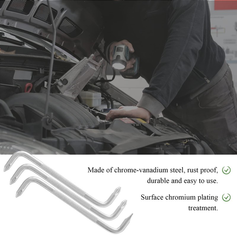 LDEXIN 3Pcs Double Head Offset Screwdrivers, Magnetic Z-Type Screwdriver, Phillips