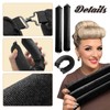 Set of 4 Heatless Curls Band Black Curls Without Heat