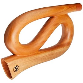 S-shaped Professional Didgeridoo for Meditation, Sound Healing Therapy, Yoga and Circular Breathing — NOT MADE IN CHINA — Mahogany Wood, 2-YEAR WARRANTY