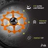 14/12T Ceramic Pulley Wheels for SRAM Eagle - Orange
