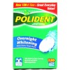 Polident Overnight Whitening, Antibacterial Denture Cleanser, Triple Mint Freshness 120
