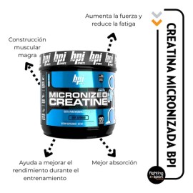Bpi Sports Creatina Micronizada 600g Sin Sabor 120 Servicios                                                                                          