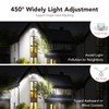 OREiN 2 Pack Motion Sensor Outdoor Lights, 450° Superwide Adjustment