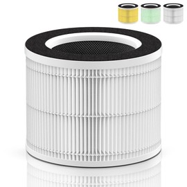 [UPGRADED WHITE] RP-AP088 RP-AP088B Filter Compatible with RENPHO RP-AP088-F1 RP-AP088-F2 H13 True Replacement Filter for RP-AP088B RP-AP088W RP-AP088W/RP-AP088B Air Purifier Model RP-AP088, 1-Pack