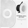 Operitacx Venetian Wall Vents Interior Walls Round Mesh Shape Register