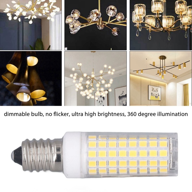 2 Pcs LED Corn Bulb E14 10W Dimmable Energy Saving