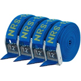 NRS 1" Heavy Duty Tie Down Strap 4 Pack-IconicBlue-12ft