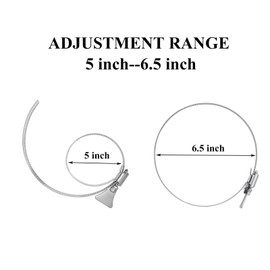 Silrubsups 25 Piece Dryer Hose Clamp 6 Inch Stainless Steel Duct Clamps Thumb Screw Worm Gear Adjustable Clamp (25, 6 Inch)