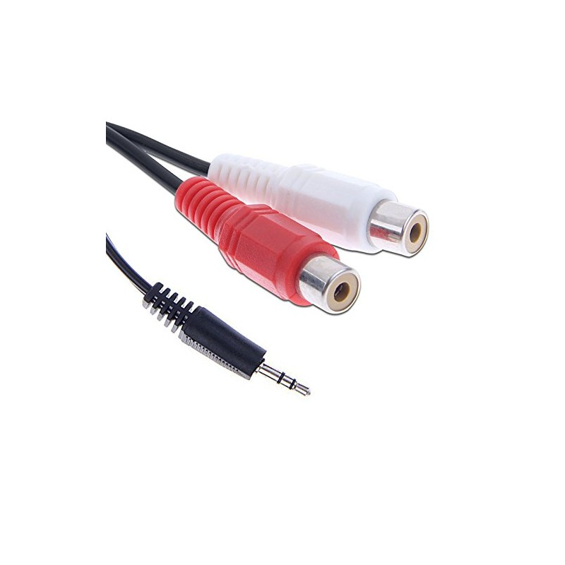 axGear 3.5mm Stereo Male Jack to 2 RCA Female Plug