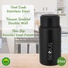 BRENTWOOD GEOJUG FTS-750BK Vacuum-Insulated Stainless Steel Food Jar with Bowl