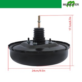 munirater Power Brake Booster without Master Cylinder Replacement for Versa 2007-2010 All Engine Replacement for 53-8104