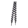 Foot Galaxy 45" Black and White Checkered Printed Shoe Laces