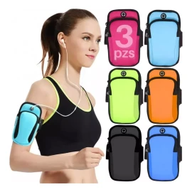 Mafab 3pz Bolsa Deportiva Banda Al Brazo P Celular Gym Correr