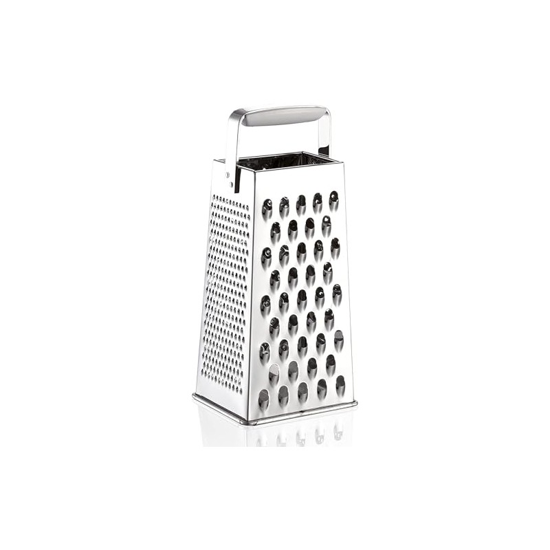 Leifheit Comfortline Four Sided Box Grater Steel Plastic White