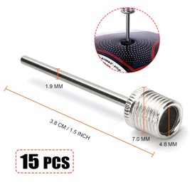 Ball Pump Inflation Needle (Pack of 15) - Stainless Steel Air Pump Needles - Ideal for Blowing Up Football, Basketball, Volleyball, and All Other Sports Balls