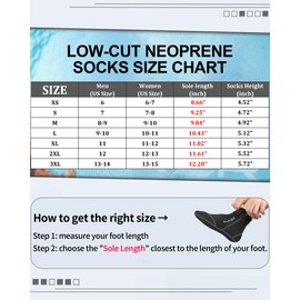 XUKER Neoprene Socks, 3mm Beach Volleyball Sand Soccer Wetsuit Socks Water Booties for Diving Snorkeling Kayaking Paddling