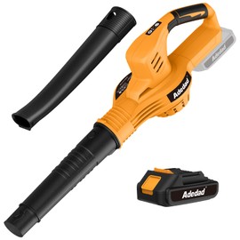 20V Cordless Leaf Blower with Battery and Chrager, 150MPH Handheld Blower with Variable Speed Small Electric Leaf Blowers for Yard, Lawn Care, Garden, Patio, and Driveway Cleaning (Battery x1)