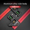 12 Inch Heavy Duty Combination Square, Aluminum Alloy 45°/90°Woodworking Square
