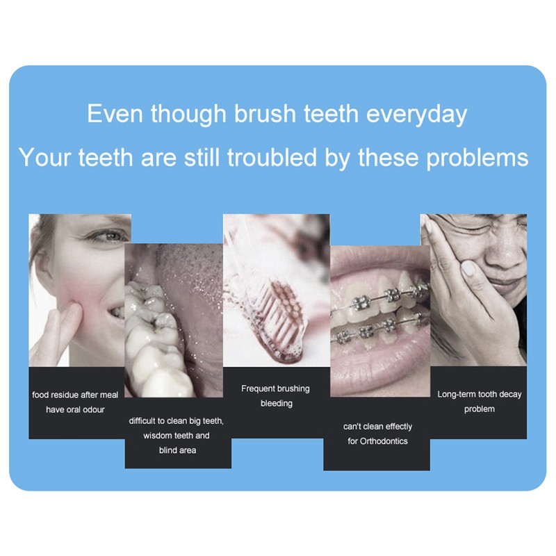 Portable Dental Oral Irrigator 300ML Water Tank Rechargeable Automatic Teeth
