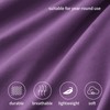 RUIKASI Superking Fitted Sheet Deep - Purple Bottom Sheet for