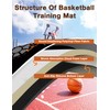 ZLXHDL Basketball Footwork Mat, Non-Slip Rubber Basketball Pads for Training